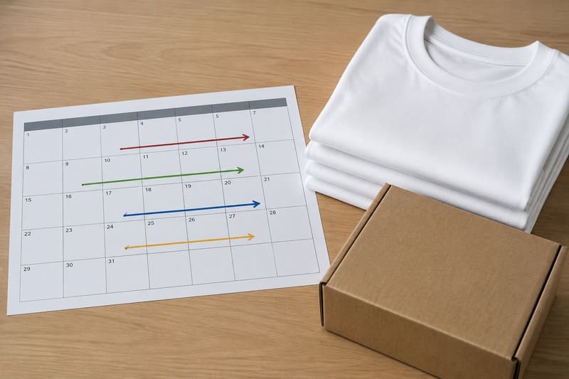 shirt order production timeline overview
