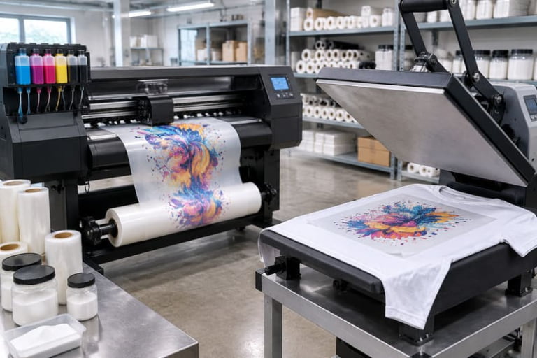 How do T-shirt printing machines work?