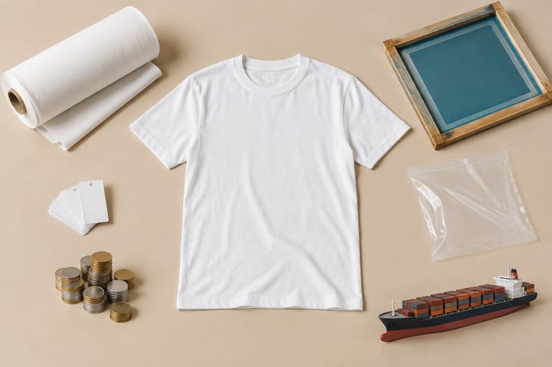 cost breakdown of manufacturing a t-shirt in a garment factory