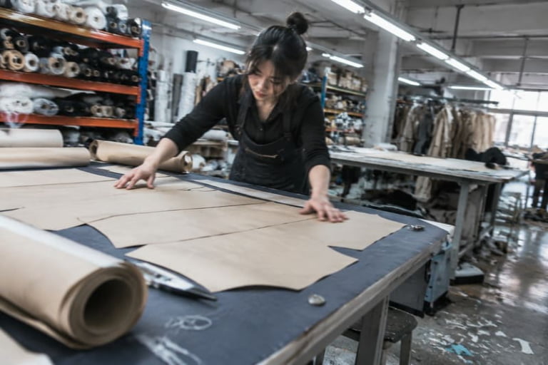 How does a clothing factory work?